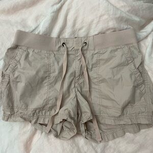 light pink cargo drawstring shorts ana size 6 women’s